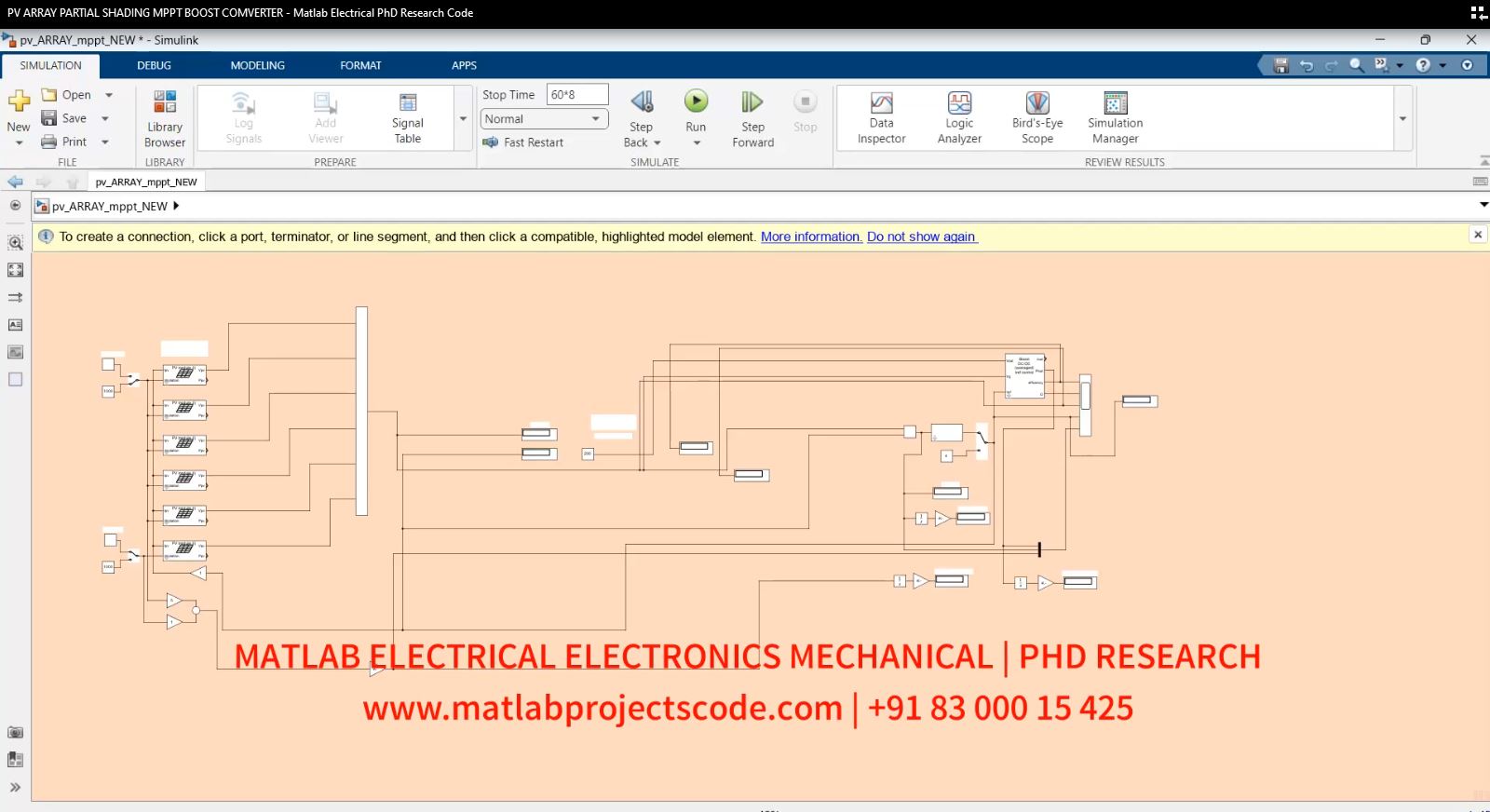 PV ARRAY PARTIAL SHADING MPPT BOOST COMVERTER - Matlab Electrical PhD Research Code